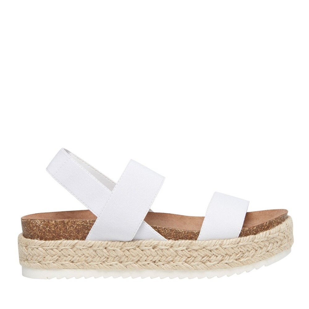 STEVE MADDEN girl Cyra Sandals 7.5 white